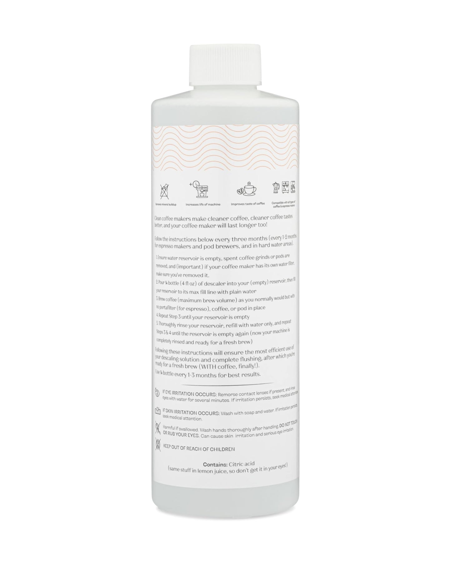 Fōm Espresso Liquid Descaler for Espresso Machines and All Types of Coffee Makers