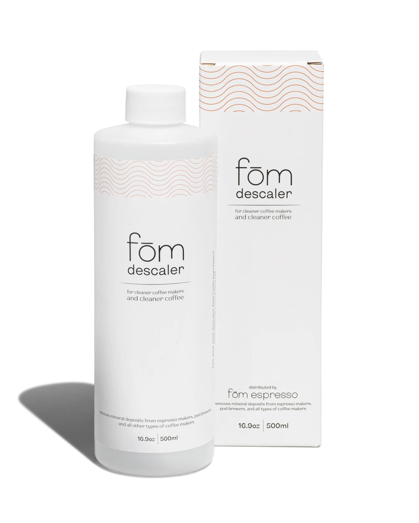 Fōm Espresso Liquid Descaler for Espresso Machines and All Types of Coffee Makers