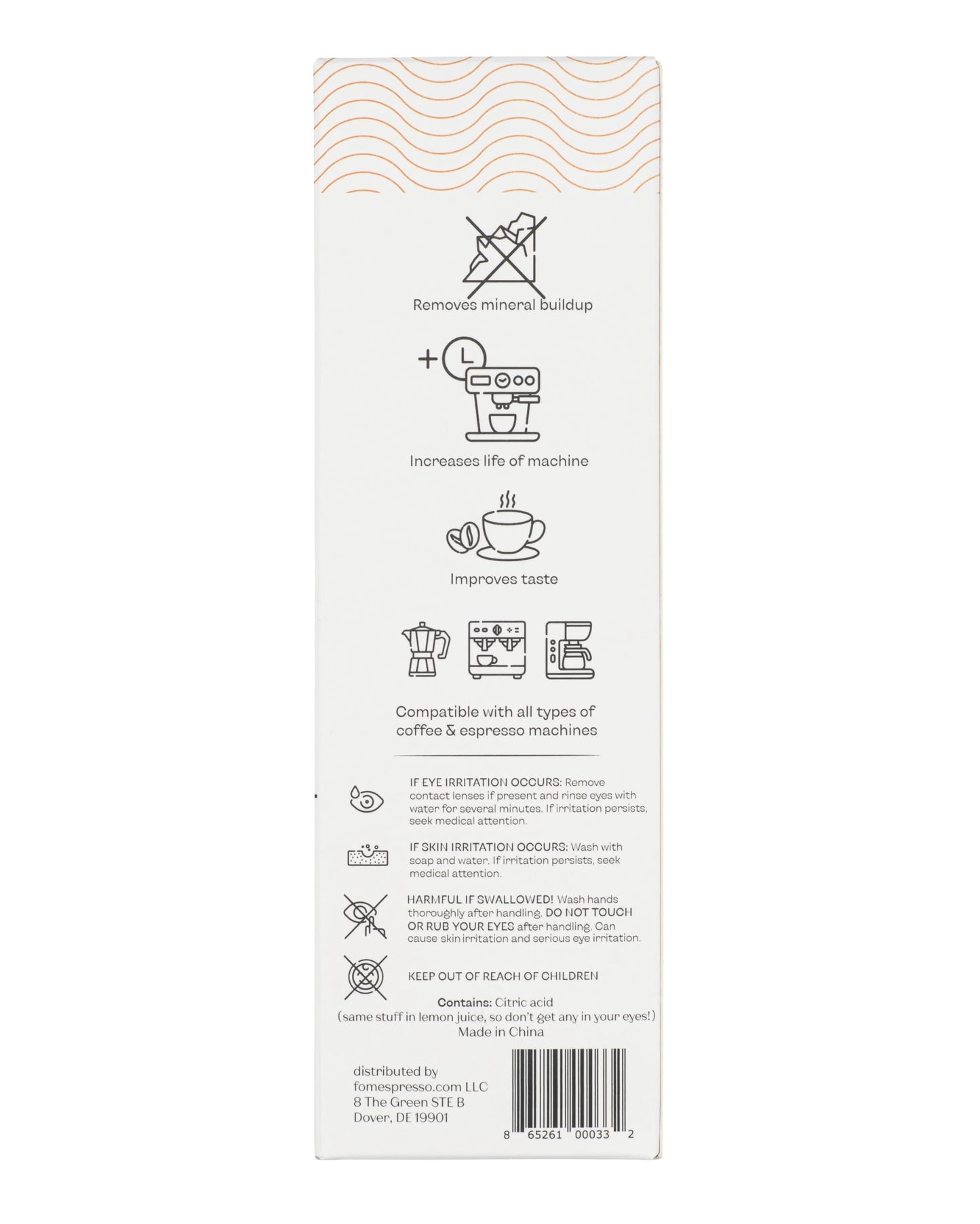 Fōm Espresso Liquid Descaler for Espresso Machines and All Types of Coffee Makers