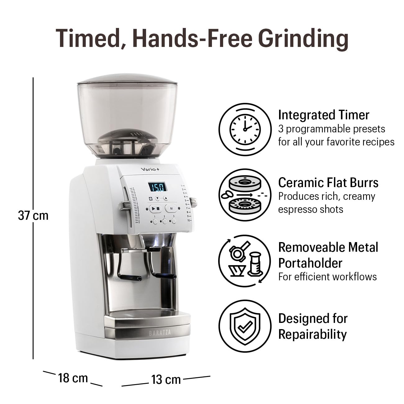 Baratza Vario+ Flat Ceramic Burr Grinder